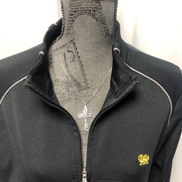 Cutter and Buck CB DryTec Jacket Mens Size XL Black Cambria Full Zip Sweatshirt - Picture 2 of 9